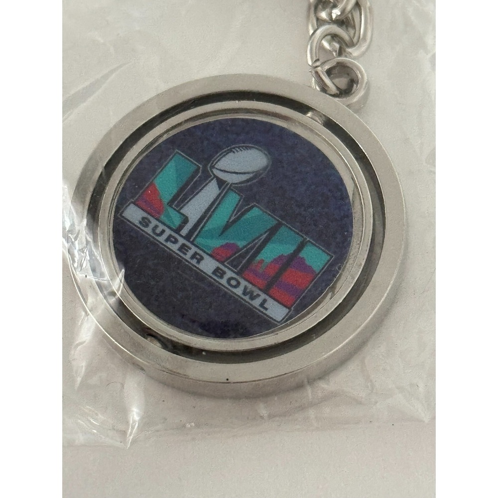 NFL Super Bowl LVII Spinning Keychain Key‎ Ring New